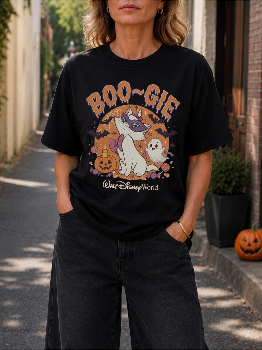 Boo-Gie Marie Halloween Tee Cute Disney Halloween Unisex T-shirt